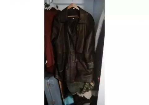 Leather coat like new